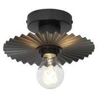 LEDVANCE DECOR Plisse Ceiling Plafonnier E27 Gris foncé
