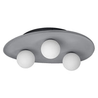 OSRAM DECOR Plafonnier Nid en béton Gris, 3 flammes, G9