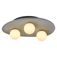 LEDVANCE DECOR Concrete Nest Plafonnier Grise, à 3 ampoules, G9
