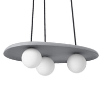 OSRAM DECOR Concrete Nest Pendelleuchte Grau, 3-flammig, G9