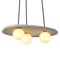 OSRAM DECOR Concrete Nest Pendelleuchte Grau, 3-flammig, G9