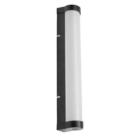 OSRAM ORBIS Tube miroir de salle de bain applique murale verre givré 9W 40cm noir