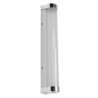 OSRAM ORBIS Tube miroir de salle de bain applique murale verre à bulles 9W 40cm chrome