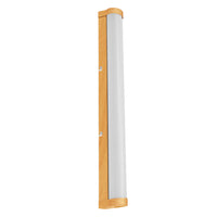 OSRAM ORBIS Tube miroir de salle de bain applique murale verre givré 12W 60cm décor bois