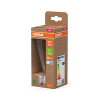 Lampe LED OSRAM de classe énergétique, forme Edison, 3,8 W, transparente, EEK A