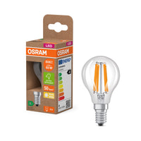 OSRAM Classe Énergie Ampoule LED, 3.8W, Clair, EEK A, 806lm, E14, Blanc chaud