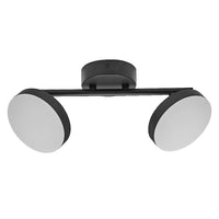 LEDVANCE DECOR Spot Moon Plafonnier noir, 2 spots, 10.5W