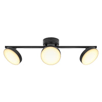 OSRAM DECOR Spot Moon Deckenleuchte schwarz, 3 Spots, 16W
