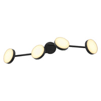 LEDVANCE DECOR Spot Moon Plafonnier noir, 4 spots, 21W
