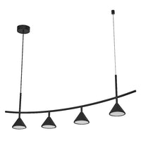 LEDVANCE DECOR Fuji Pendant Linear Suspension 4x 16W 930 Noir