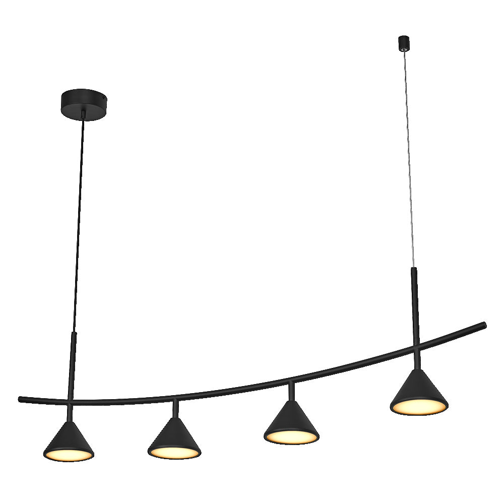 LEDVANCE DECOR Fuji Pendant Linear 4er Pendelleuchte  16W 930 Black