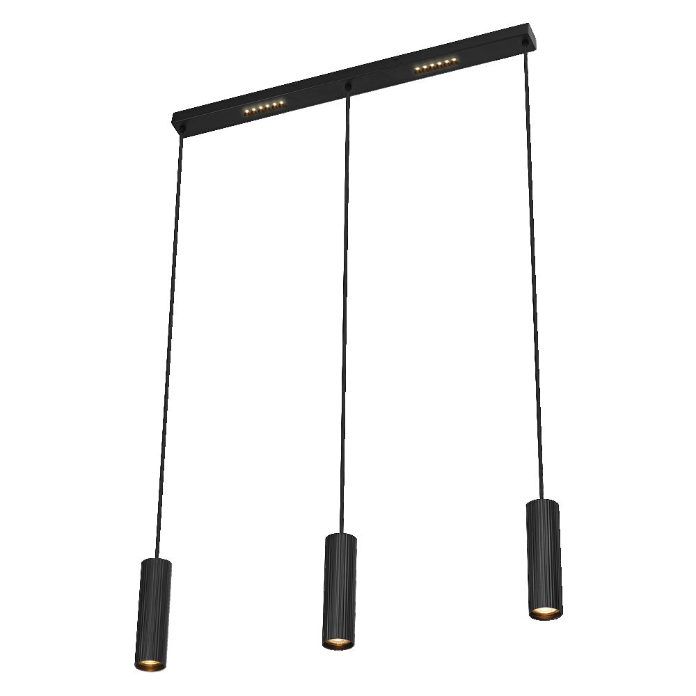 LEDVANCE DECOR Drums LED Suspension Noire, à 3 ampoules, GU10