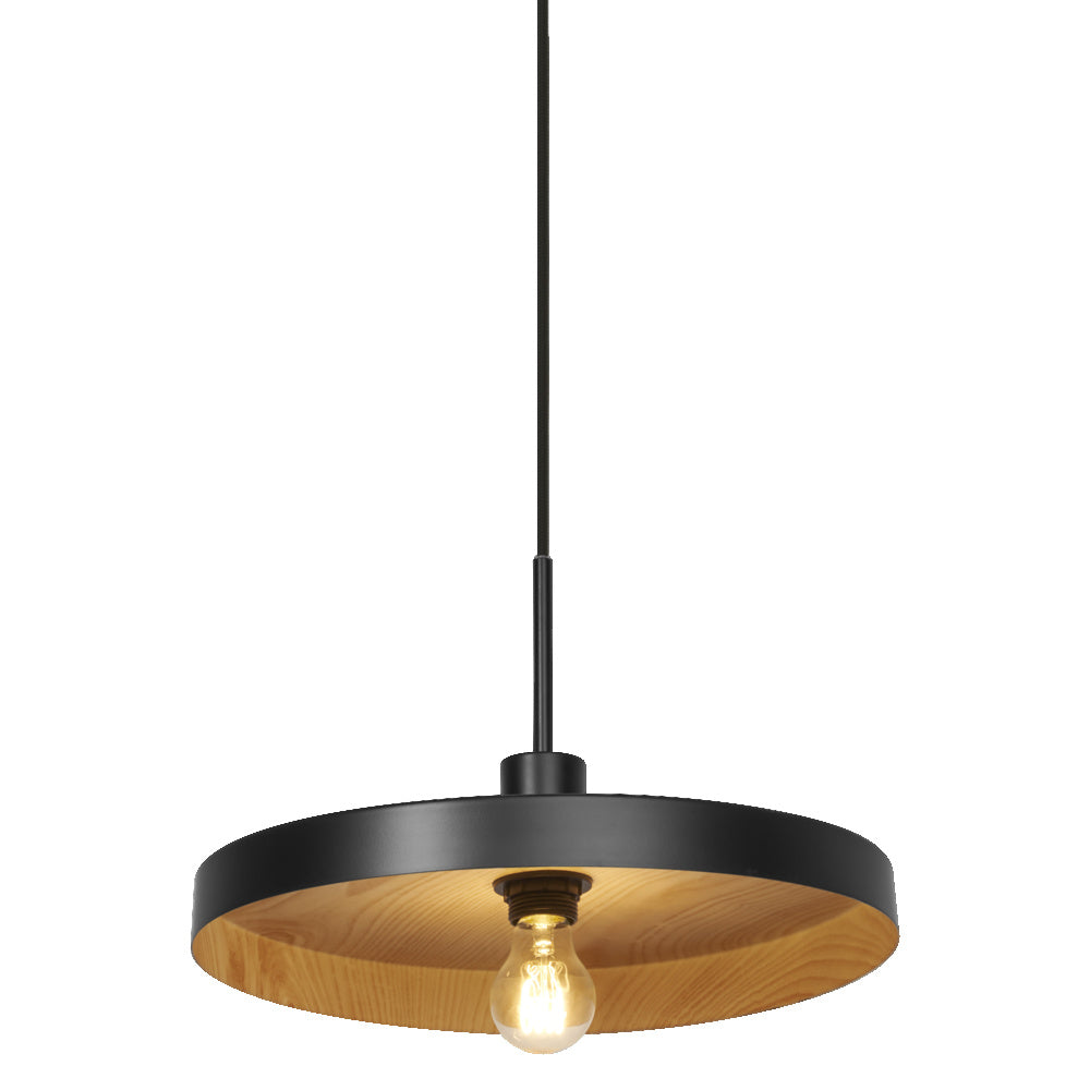 LEDVANCE DECOR Plate Pendant E27 Pendelleuchte Black Wood LEDVANCE DECOR