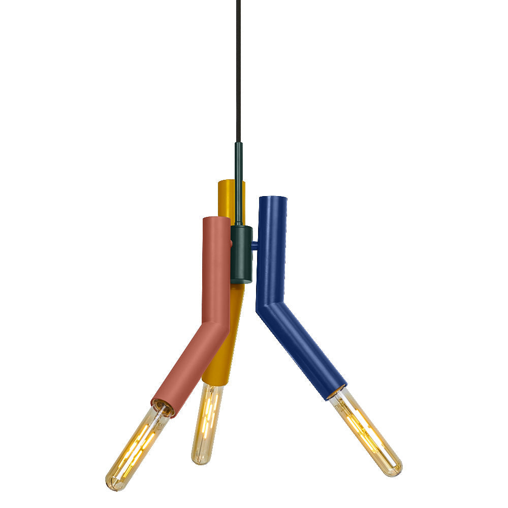 LEDVANCE DECOR Straw Suspension, 3 lampes, E27, multicolore
