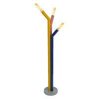 LEDVANCE DECOR lampe sur pied paille, 3 flammes, E27, multicolore
