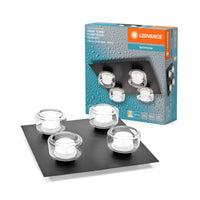 LEDVANCE ORBIS Flame plafonnier salle de bain 22W Click CCT IP44 noir