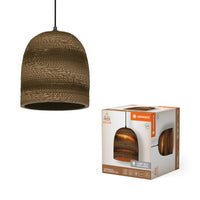 LEDVANCE Suspension Décor Carton Boule Cloche marron, E27