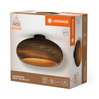 LEDVANCE Plafonnier Decor Cardboard Drop marron, E27