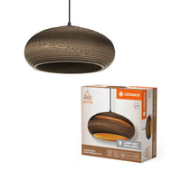 LEDVANCE Suspension Décor Carton Goutte marron, E27