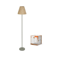 LEDVANCE Lampadaire Decor Raphia vert, E27, 300 mm