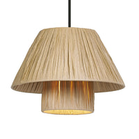 LEDVANCE DECOR Bamboo Paper Suspension Brune, 280mm, E27