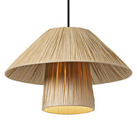 LEDVANCE DECOR Bamboo Paper Hut Pendant Suspension 400 E27 Brune