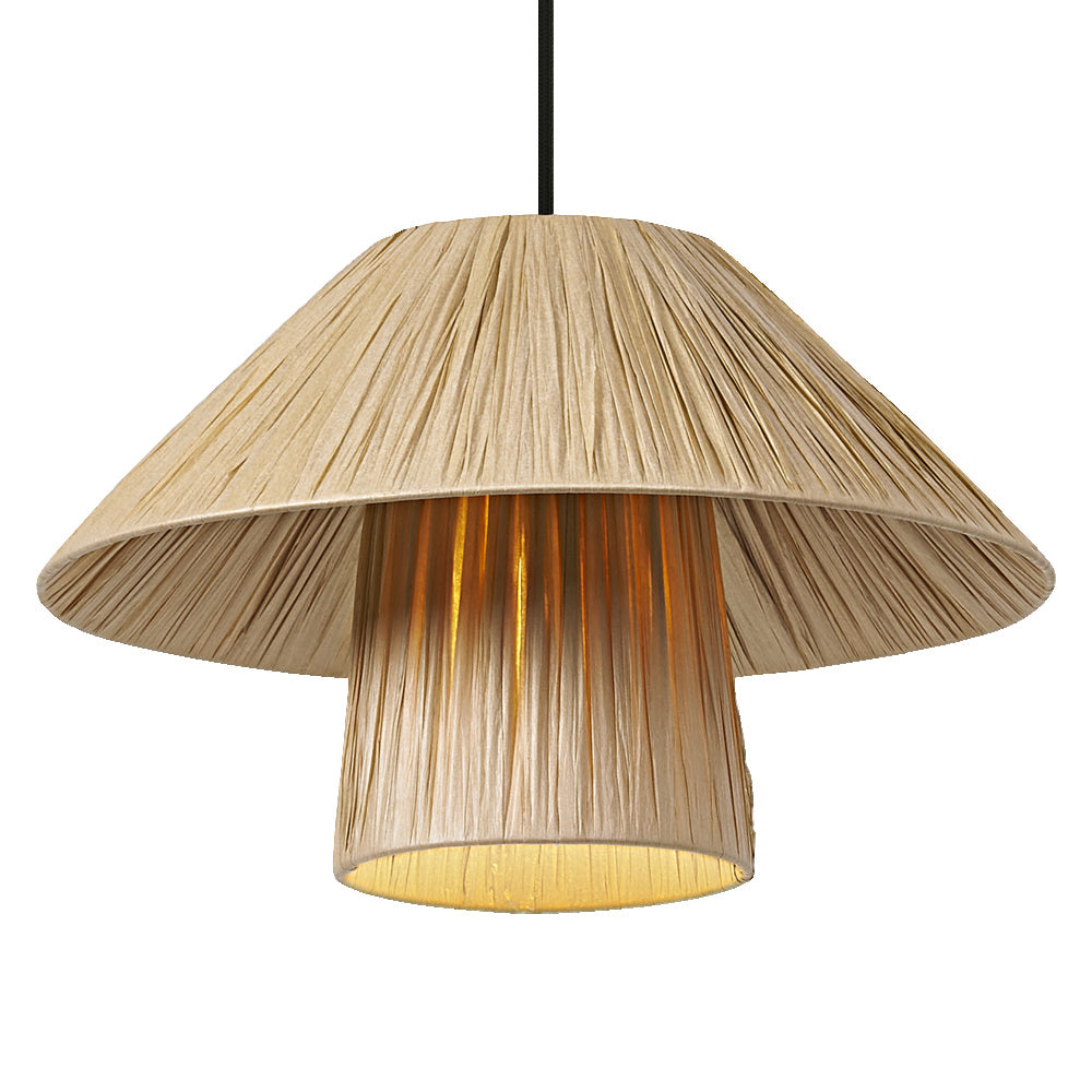 LEDVANCE DECOR Bamboo Paper Hut Pendant Suspension 400 E27 Brune
