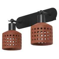 LEDVANCE DECOR Clay Windows Applique murale Brune, à 2 ampoules, E27
