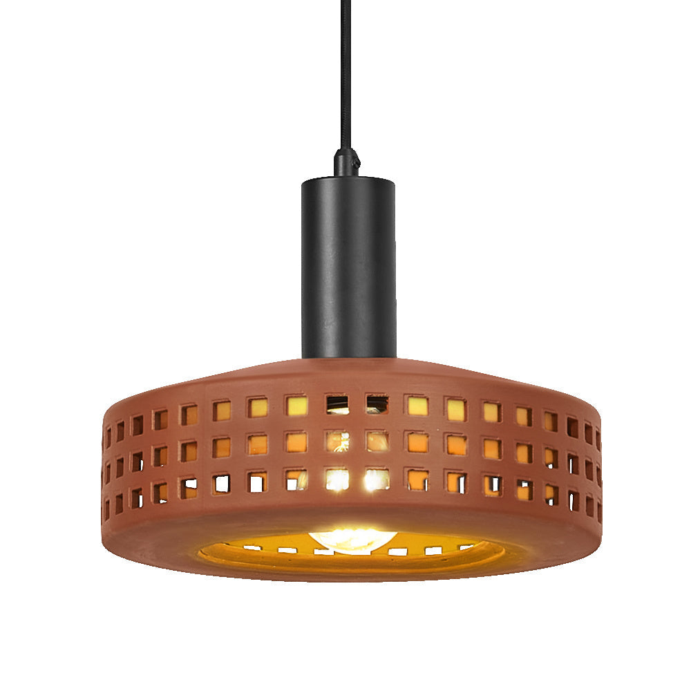 LEDVANCE DECOR Clay Windows Suspension Brune, E27
