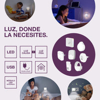 OSRAM NIGHTLUX® Torche Blanche, veilleuse mobile avec détecteur de mouvement, blanc