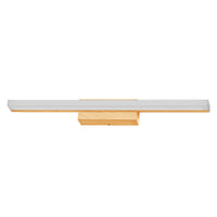 OSRAM Orbis Mirror Spiegelleuchte, Badezimmer, Click-CCT, 10W, 60cm, Holzdekor, IP44