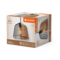 LEDVANCE DECOR Cage Bell Pendelleuchte, schwarz/braun, E27