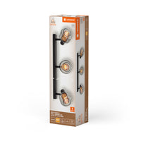 LEDVANCE DECOR Spot Firefly Plafonnier, OSRAM lampe incluse, noir, 3 x 2.8W, 750lm