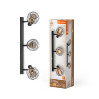 LEDVANCE DECOR Spot Firefly Plafonnier, OSRAM lampe incluse, noir, 3 x 2.8W, 750lm