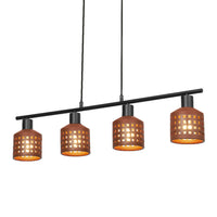 LEDVANCE DECOR Clay Windows Pendant Suspension LN 4XE27 Brune