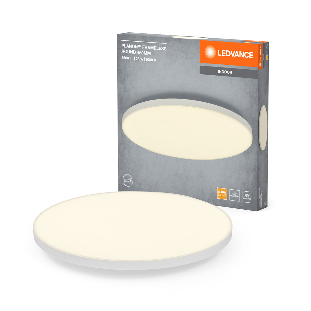 LEDVANCE Planon Frameless Round Plafonnier, 28W, 450mm
