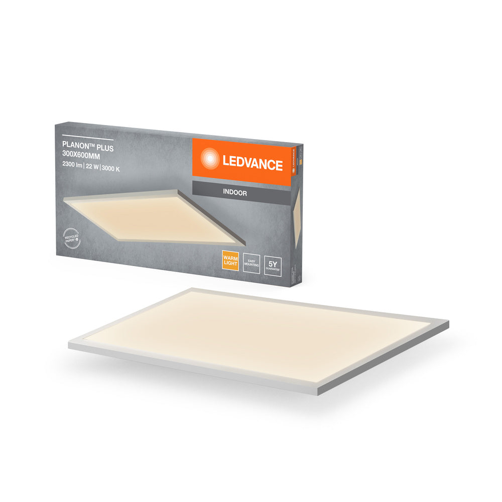 LEDVANCE Planon Plus Plafonnier, 22W, 300x600mm, 3000K
