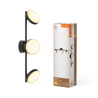 LEDVANCE DECOR Spot Moon plafonnier noir, 3 spots, 16W