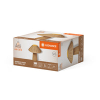 LEDVANCE DECOR Bamboo Paper Hut Lampe de table 1XE27 Brune