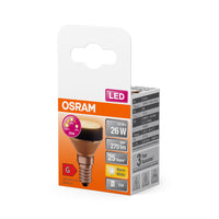 OSRAM LED FLAT LAMP Lampe design ultra-compacte, 3 niveaux de gradation, 2700K, 3.5W, Mate, E14