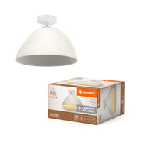 LEDVANCE Plafonnier Decor Camel Bell blanc, E27, 375 mm