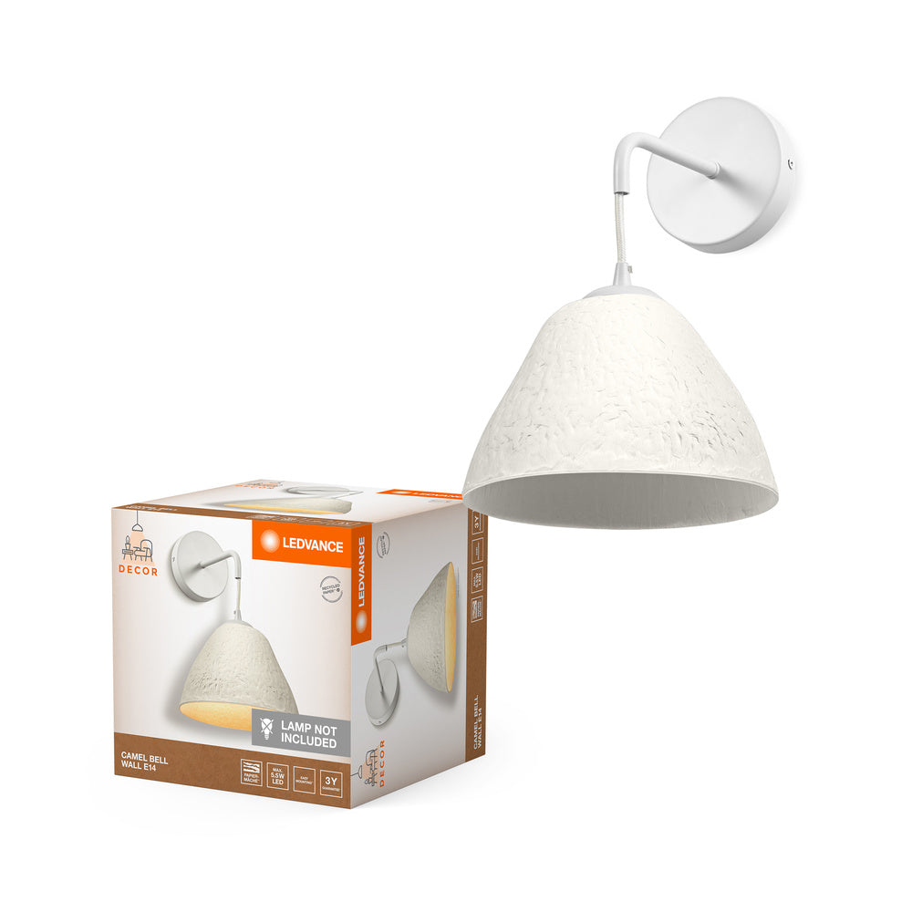 LEDVANCE Applique murale Decor Camel Bell blanc, E14, 220 mm