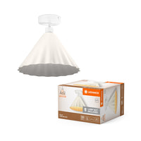 LEDVANCE Plafonnier Decor Pulp blanc, E27, 310 mm