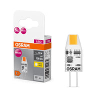 OSRAM LED PIN Ampoule blanc chaud claire, 12 V, 1 W, 27000 K, G4 Pack de 5