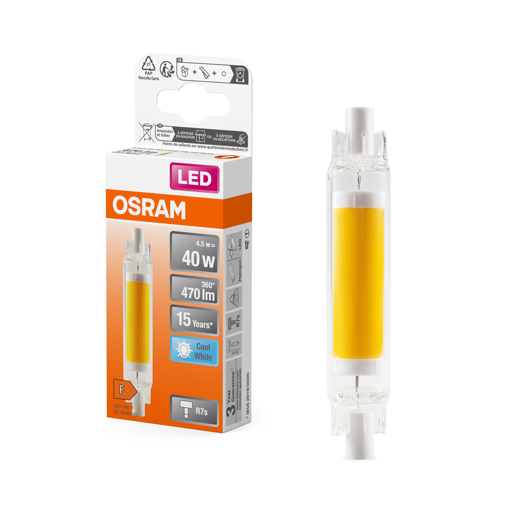 Lampe OSRAM LED Slim Line, 4,5W, multicolore, R7s, 4000K