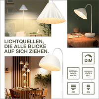 LEDVANCE DECOR Tischleuchte Decor Pulp weiß, E14, dimmbar