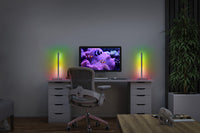 OSRAM Wifi SMART+ CORNER MAGIC Tischleuchte, RGB, 77lm, 7.5W, Remote Control, Silber