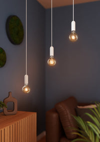 OSRAM Vintage 1906® Suspension RONDE E27, blanc