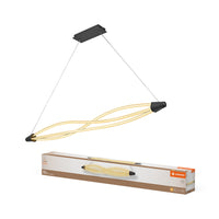 Suspension LEDVANCE DECOR Swirl, 22 W, 3 000 K, 2 400 lm, blanc chaud, Click DIM