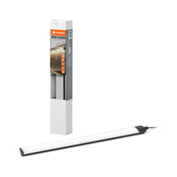 LEDVANCE LINEAR ANGLE FRAMELESS SENSOR éclairage sous meuble 35cm CCT DIM Noir, 320 lm, 3000…4000…6500 K, blanc chaud|blanc froid|lumière du jour